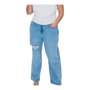Forever 21; Women's Medium Denim Plus Size 90s-Fit High-Rise Jeans Sz 18